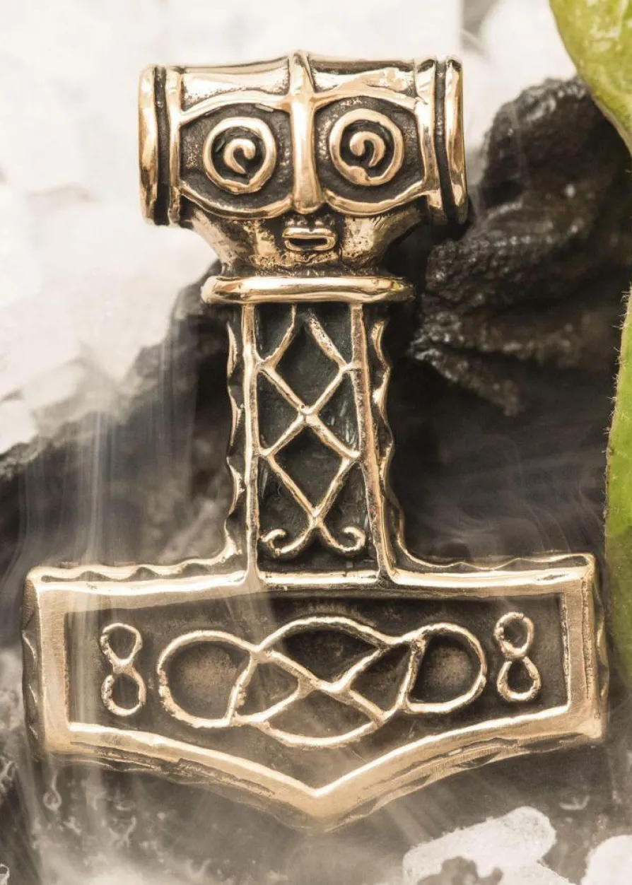 Anhänger Mjölnir, Thorshammer aus Bronze
