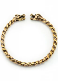 Armreif Wikinger-Drachen aus Bronze, klein