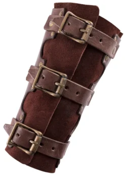 Armschützer aus Leder mit Nieten und Wildleder, Paar, versch. Farben