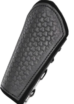 Armschützer aus Leder mit Prägung und Wildleder, Paar, versch. Farben