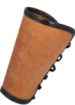 Armschutz aus Leder, Paar, braun