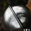 Barbuta in T-Form, 15. Jh., Mittelalter-Helm für Schaukampf, 2 mm Stahl