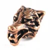 Bartperle mit Wolfskopf aus Bronze
