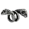 Bartperle und Haarschmuck mit Widderkopf aus SILBER