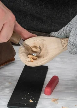 Beavercraft, Luxus-Löffelschnitzset Mit Walnussgriffen (braun)