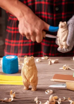 Beavercraft, Stehender Bär, Schnitz-Set