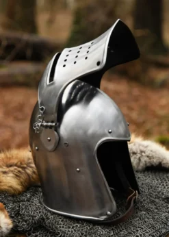 Beckenhaube mit Visier, 1,6 mm Stahl