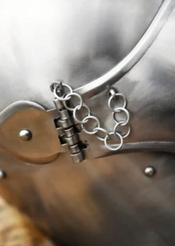 Beckenhaube mit Visier, 1,6 mm Stahl