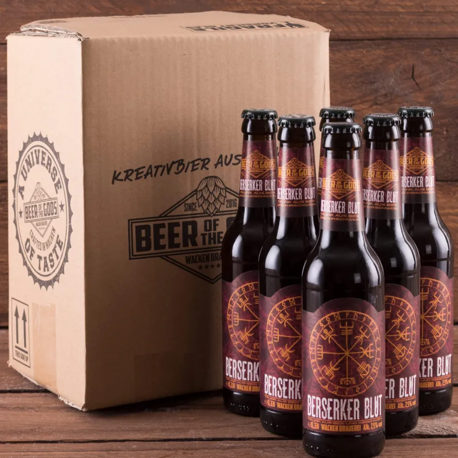 Berserker Blut - Trunk aus Bier und Kirschwein, 0,33l Flasche - Wacken Brauerei