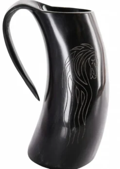 Bierkrug aus Horn - Horse Lords