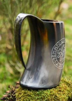 Bierkrug aus Horn - Sleipnir