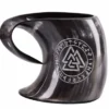 Bierkrug aus Horn - Valknut