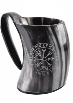 Bierkrug aus Horn - Vegvísir