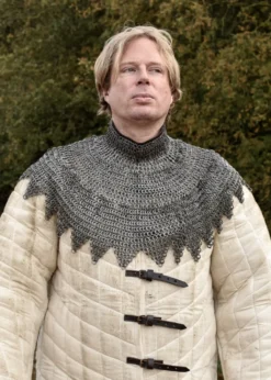 Bischofskragen, Kettenkragen mit Lederriemen und Schnallen