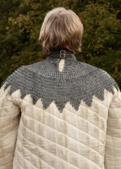Bischofskragen, Kettenkragen mit Lederriemen und Schnallen
