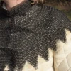 Bischofskragen, Kettenkragen mit Lederriemen und Schnallen