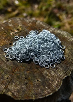BMSZ 1kg Paket lose Kettenringe, unvernietet, ID8mm, verzinkt
