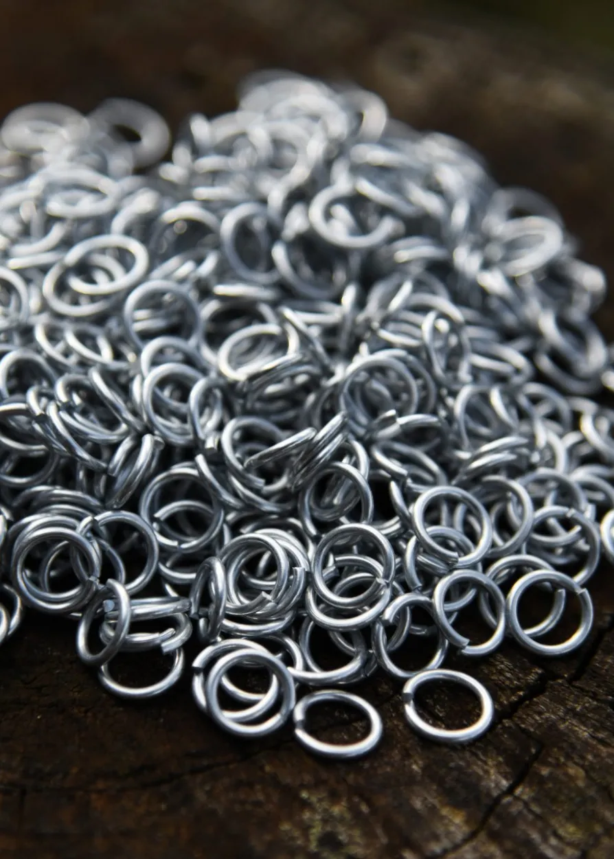 BMSZ 1kg Paket lose Kettenringe, unvernietet, ID8mm, verzinkt