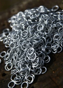BMSZ 1kg Paket lose Kettenringe, unvernietet, ID8mm, verzinkt