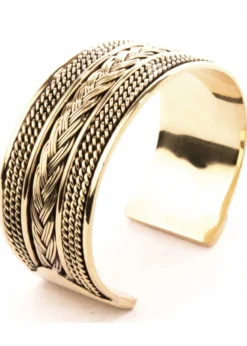 Breiter Wikinger Armreif aus Bronze