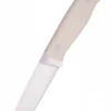 Brisa Trapper 115, elfenbeinfarbiges Micarta, Flachschliff