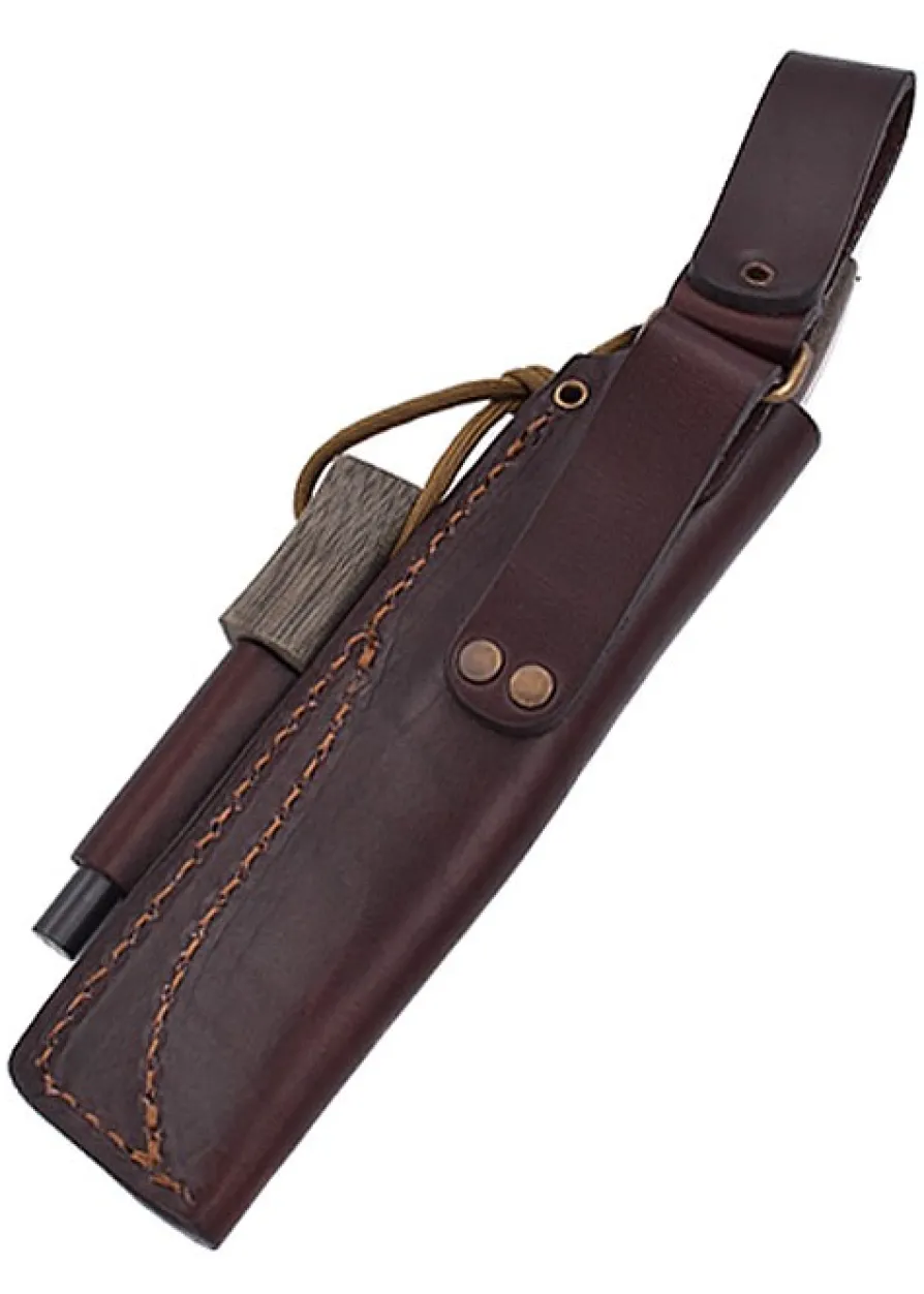 Brisa Trapper 95 - Grünes Micarta, Scandi, Feuerstahl