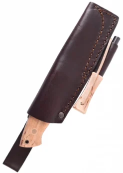 Brisa Trapper 95 - Stabilisierte Maserbirke, Scandi, Feuerstahl