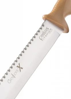 Camillus CARNIVORE X™ Machete mit Scheide, brauner Griff