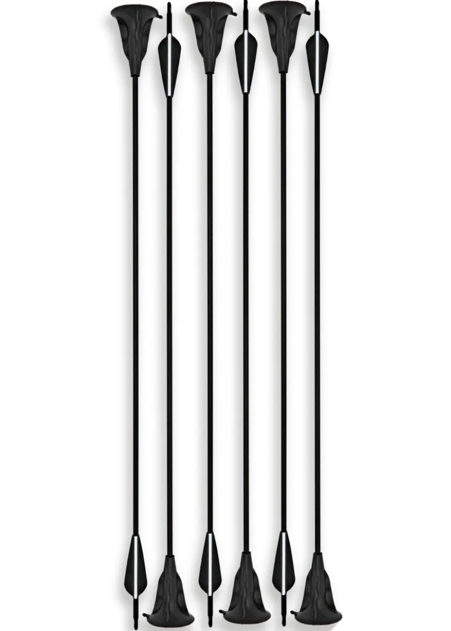 Carbon-Hybrid-Pfeile Set, 6 tlg. Saugnapf