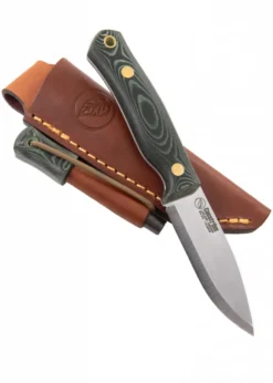 Casström, SWEDISH FOREST KNIFE NO. 8, GREEN MICARTA, FEUERSTAHL