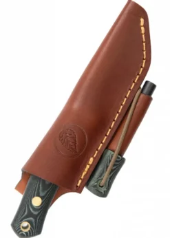 Casström, SWEDISH FOREST KNIFE NO. 8, GREEN MICARTA, FEUERSTAHL