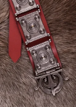 Cingulum, Römischer Gürtel Typ Mainz, Leder u. Messing (verzinnt)