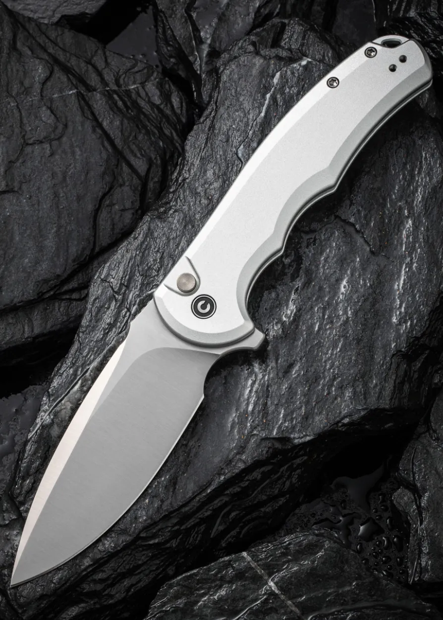CIVIVI BUTTON LOCK PRAXIS, Aluminium, Silber, Taschenmesser