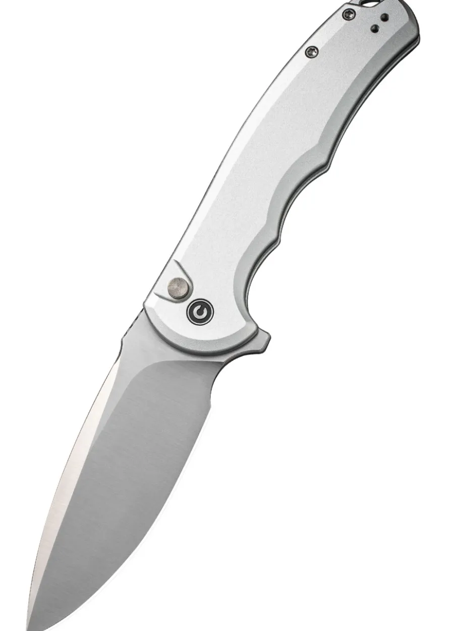 CIVIVI BUTTON LOCK PRAXIS, Aluminium, Silber, Taschenmesser