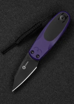 Civivi Purr Nitro-V Purple + Black G10, Black Stonewash, Taschenmesser