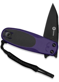 Civivi Purr Nitro-V Purple + Black G10, Black Stonewash, Taschenmesser