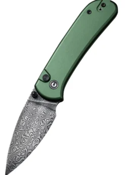 CIVIVI Qubit, grün, Damast, Taschenmesser