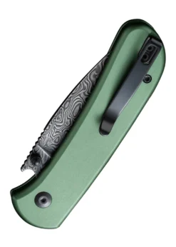 CIVIVI Qubit, grün, Damast, Taschenmesser