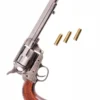 Colt-Revolver .45, US-Kavallerie 1873, Poliertes Nickel-Finish & Holz, Replik