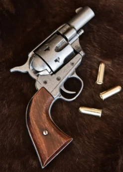Colt-Taschenrevolver .45, USA 1873, Brauner Holzgriff, Replik