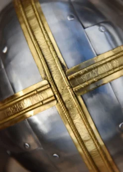 Coppergate Helm, mit unvernieteter Kettenbrünne, 1,6 mm Stahl