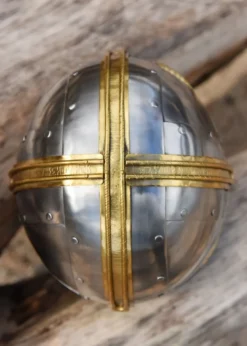 Coppergate Helm, mit unvernieteter Kettenbrünne, 1,6 mm Stahl
