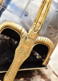 Coppergate Helm, mit vernieteter Kettenbrünne, 1,6 mm Stahl