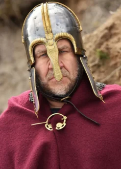 Coppergate Helm, mit vernieteter Kettenbrünne, 1,6 mm Stahl