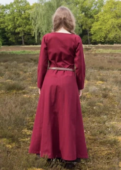 Cotehardie Ava, Mittelalterkleid, weinrot