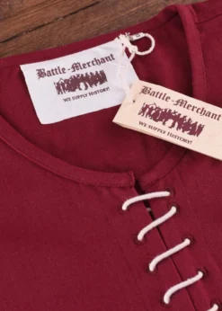 Cotehardie Ava, Mittelalterkleid, weinrot