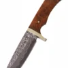 Damastmesser mit Lederscheide