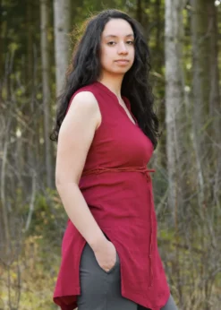 Damen Tunika Nimith, gewaschenes weinrot