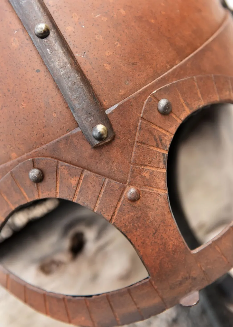 Der Gjermundbu Helm mit vernieteter Brünne, 2 mm Stahl