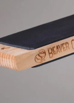 Doppelseitiges Leder-Paddel mit P1-Polierpaste, BeaverCraft